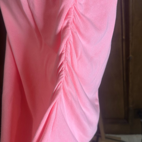 NWT SIZE L/3 Sundry Pink Ruched Pencil Skirt Knee-Length Casual - Picture 3 of 7